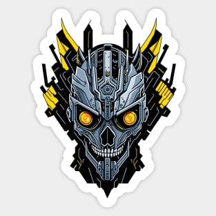 Mecha Skull S03 D34 Sticker